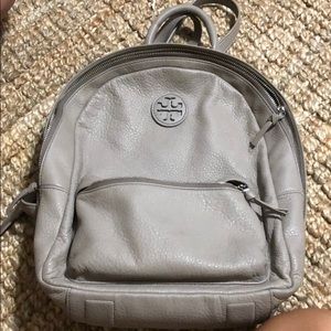 Leather Tory Burch backpack